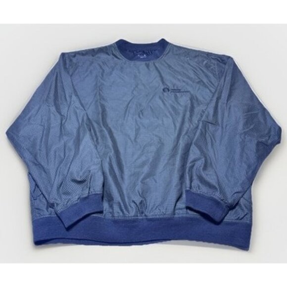 Vintage 90s Fidelity Investments Plaid Windbreaker Pullover Jacket LARGE - Picture 1 of 6